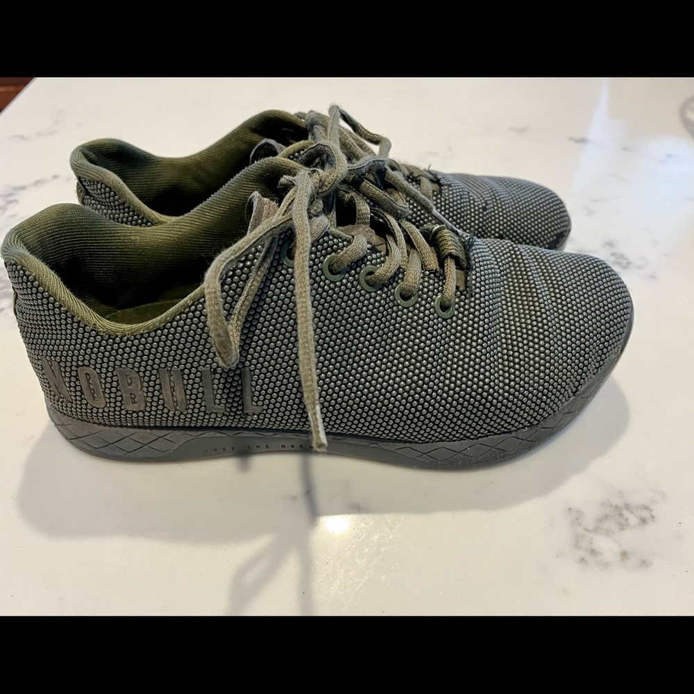 Nobull trainers. Olive color. Women size 8 OR men 6.5